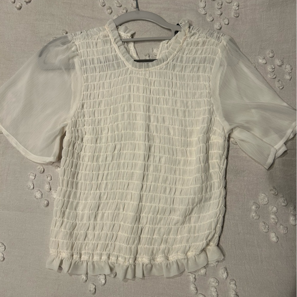 White Abercrombie blouse